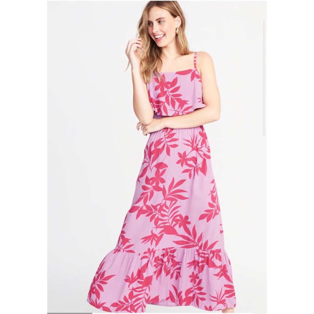 Ruffle-Tiered Waist-Defined Maxi for Women